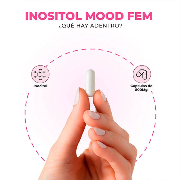 Inositol Mood Fem: Reduce grasa abdominal regulando tu azúcar.