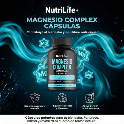 Magnesio Complex: 4 veces más potente que el genérico.