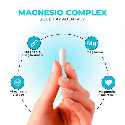 Magnesio Complex: 4 veces más potente que el genérico.