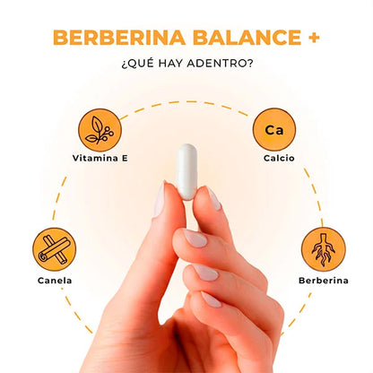 Berberina Balance+: Potente regulador de glucosa y bienestar.