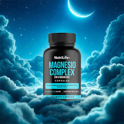 Magnesio Complex: 4 veces más potente que el genérico.